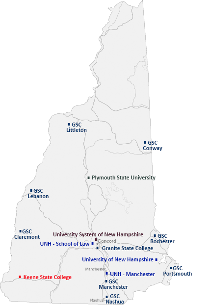 USNH Campuses Map