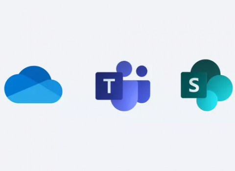 OneDrive, Teams, SharePoint Logos